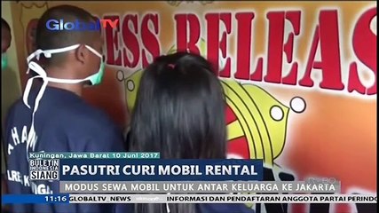 Pasutri Nekat Mencuri Mobil Rental