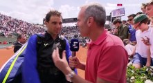Rafael Nadal Post-match Interview / R4 RG 2017 (in Spanish)