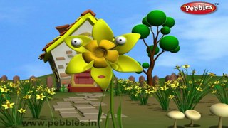 Daffodils | 3D animated nursery rhymes for kids with lyrics  | popular Flower rhyme for kids | Daffodilis song  | Flower songs | Funny rhymes for kids | cartoon  | 3D animation | Top rhymes of Flowers for children