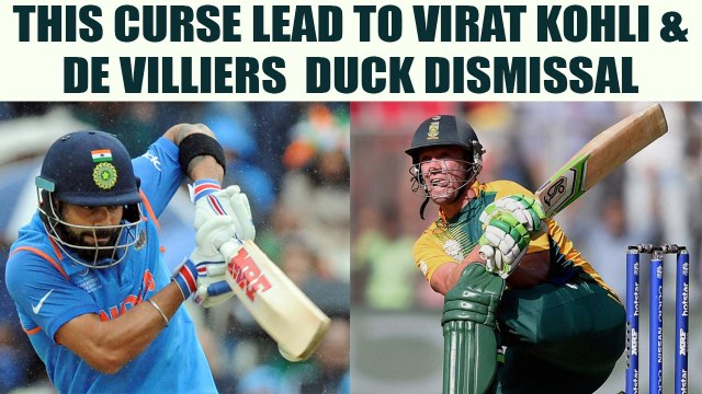 ICC Champions Trophy : Virat Kohli, AB de Villiers duck dismissal blamed on Pak jouno curse | Oneindia News