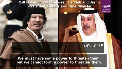 Leaked call of Qaddafi and Hamad Bin Jasem on Arab Spring