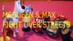 Toy MCQUEEN & MAX FIGHT OVER STREETS + SWIPER DORA THE EXPLORER BENNY CARS 3 MINION TSLOP DISNEY