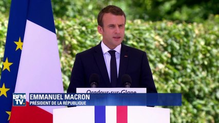 Macron à Oradour-sur-Glane: "Le monde était dangereux en 1944. Il l'est encore aujourd'hui"