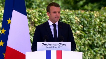 Allocution d'Emmanuel Macron à Oradour-sur-Glane