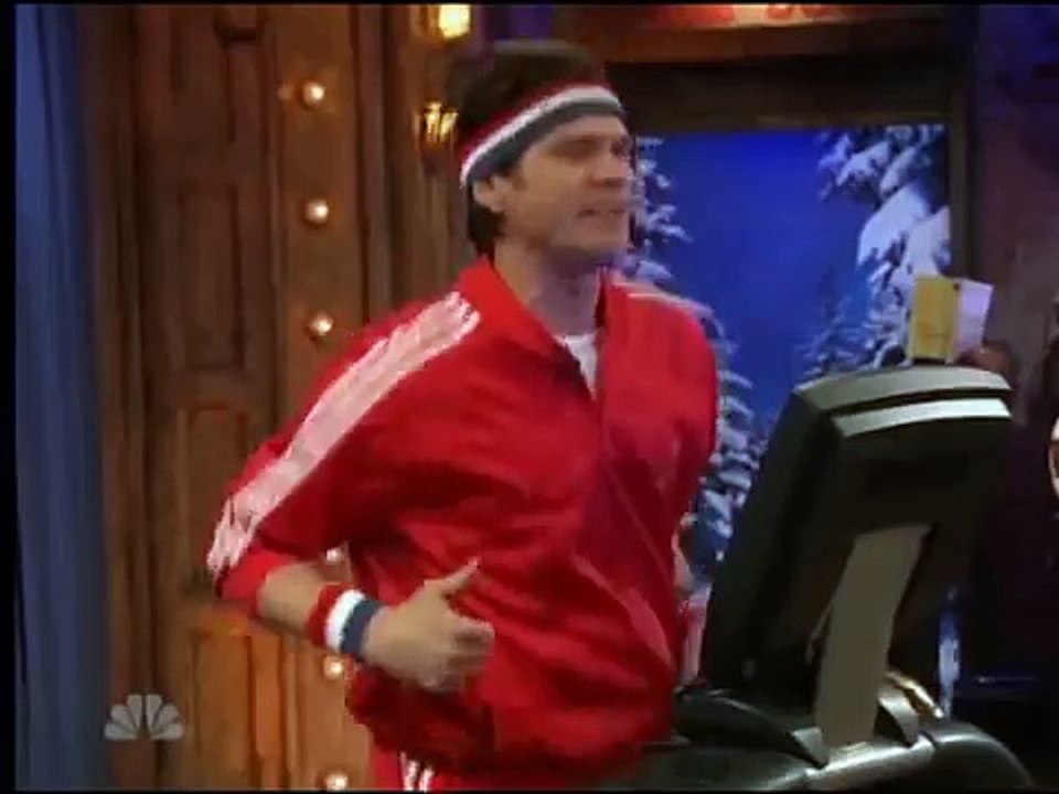 Jim Carrey Plays The Guitar whilst Running for the entire interview