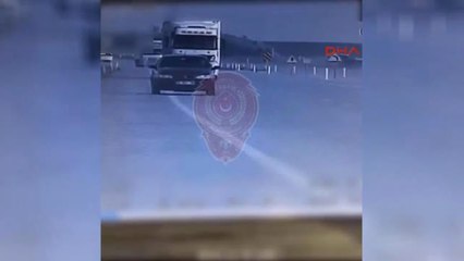 Konya - Radar Aracına Çarpmaktan Son Anda Kurtuldu