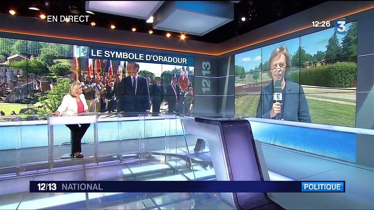 Commémoration du massacre d’Oradour-sur-Glane : Macron "endosse le rôle de père de la nation"