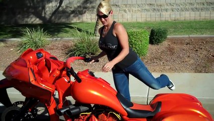 Dirty Bird Concepts First Girl To Ride A 30 Bagger