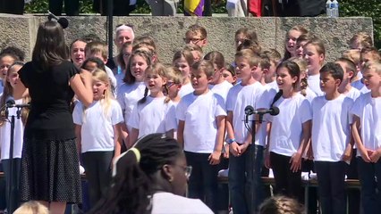 Macron au 73e anniversaire du massacre d'Oradour-sur-Glane