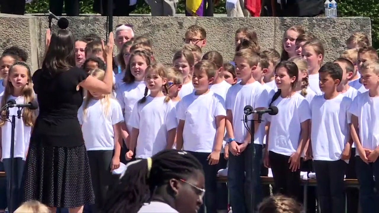 Macron au 73e anniversaire du massacre d'Oradour-sur-Glane