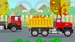 Red Bulldozer - Diggers Vehicles Videos For Kids - Cartoon about Trucks for children