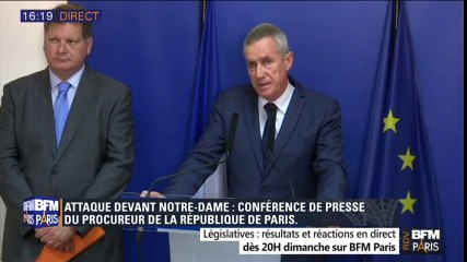 François Molins en dit plus sur l'assaillant de Notre-Dame de Paris, un "novice"