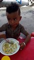 Chhaiya s'friend eating Cambodian noodle, funny