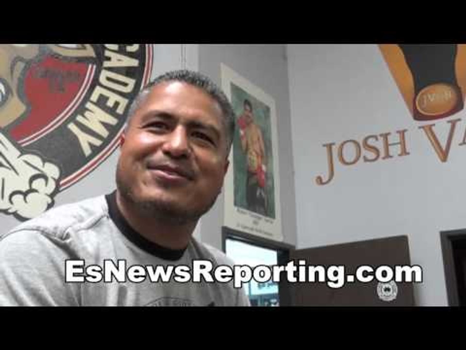 floyd mayweather vs manny pacquiao is just like the super bowl - robert garcia EsNews