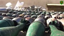 Sözde Bayırbucak Türkmenlerine giden ilaç(!) gıda(!) ve insani yardımlar(!) Mansura'da IŞİD deposunda bulundu