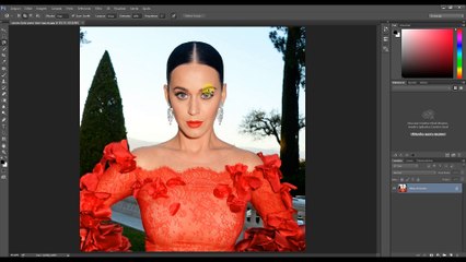 Como mudar olhos e boca da Ketty Perry.(How to change eyes and mouth of Ketty Perry.)