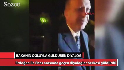 Bakanın oğluyla güldüren diyalog