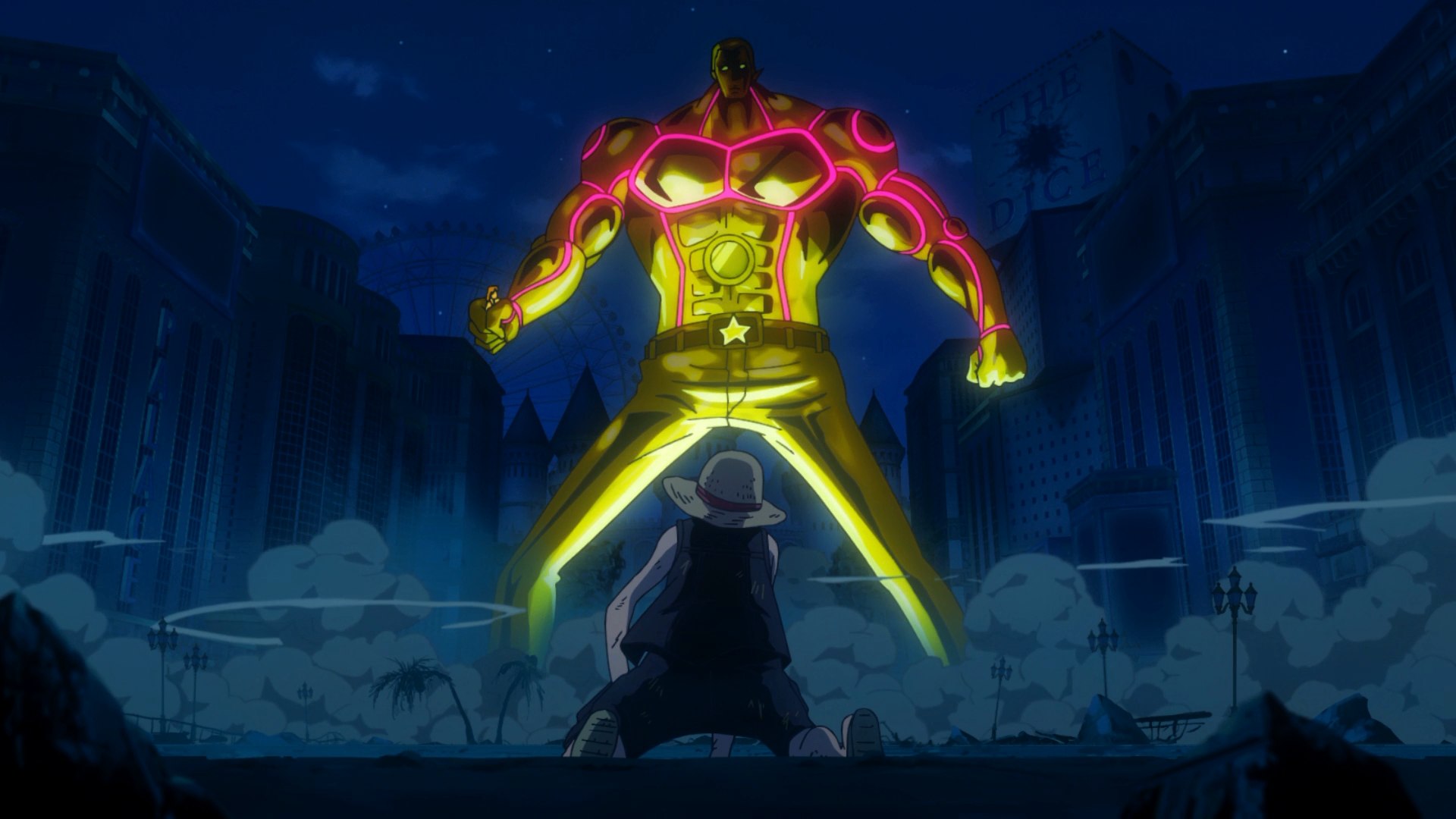 Luffy vs Gild Tesoro Full Fight HD One Piece Film Gold - video