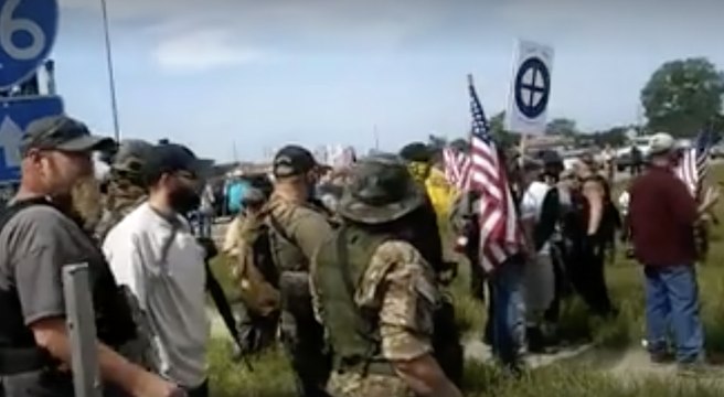 Michigan Anti-Muslim Law Protest Met by Counter Protesters