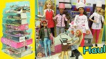 Giant Career Barbie Haul - Chef, Rock Star, Game Maker, Nurse   More Dolls