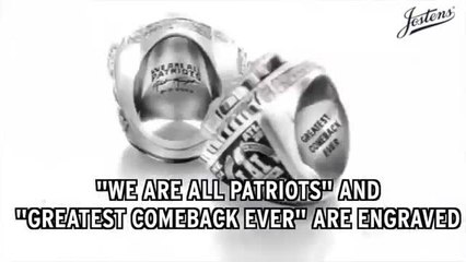 Zing! Patriots Super Bowl LI Rings Feature 283 Diamonds