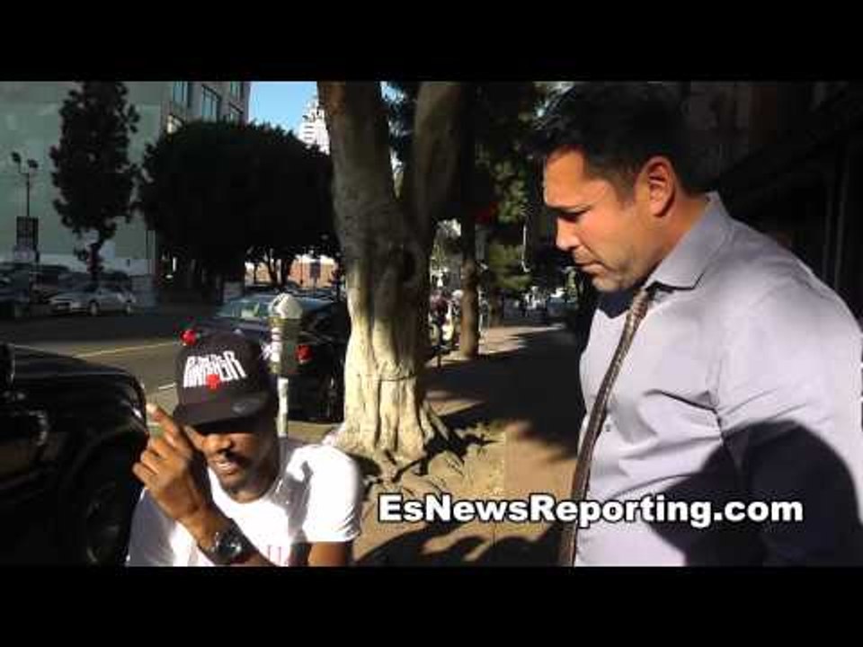 Oscar De La Hoya Meets Paul Williams In Los Angeles - EsNews boxing