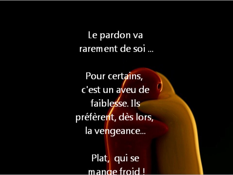 Le pardon va rarement de soi ...