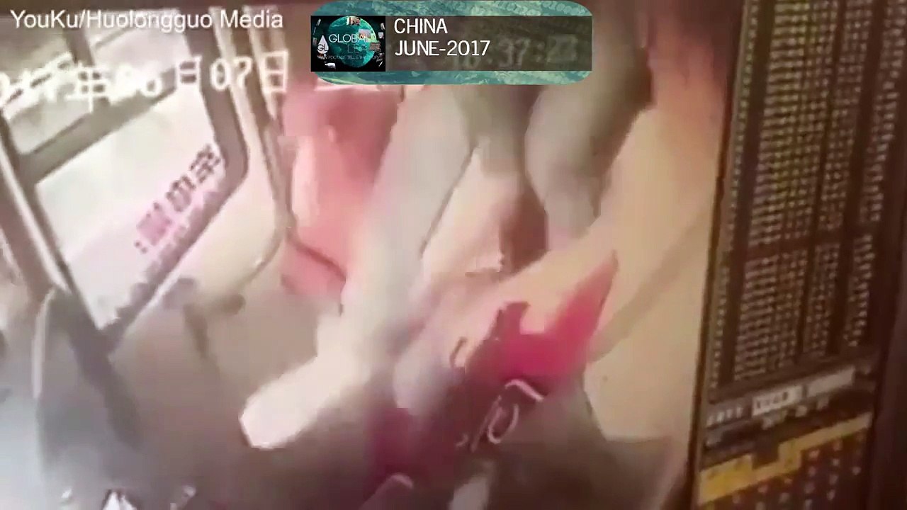 Man Jumps On Bus Driver's Lap - Ends Badly