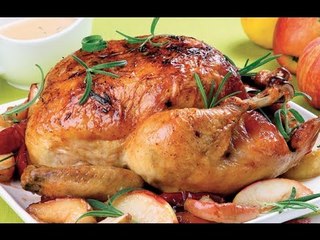 Pollo al horno navideño / Pollo navideño / Recetas navideñas fáciles