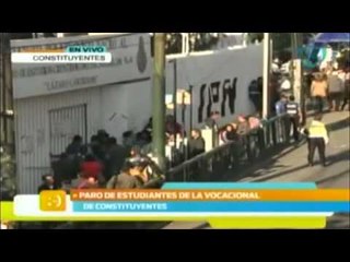 Se registra paro de labores en la Vocacional 4