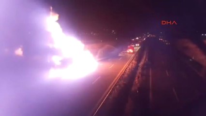 Gaziantep Amonyum Nitrat Yüklü Tanker Alev Alev Yandı