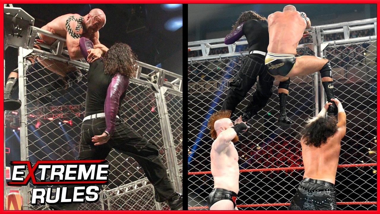 The Hardy Boyz (c) vs Cesaro & Sheamus | Raw Tag Team Championship Steel Cage - WWE Extreme Rules 2017 - Full Match Highlight HD