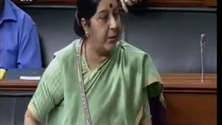 Sushma Swaraj Teaches Opposition Leader ewr234234k Sabha_ Latest Video