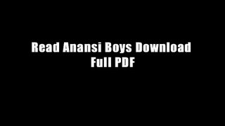 Read Anansi Boys Download Full PDF