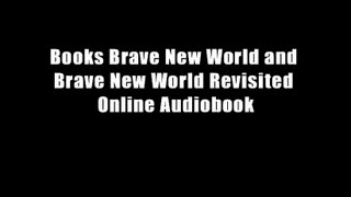 Books Brave New World and Brave New World Revisited Online Audiobook