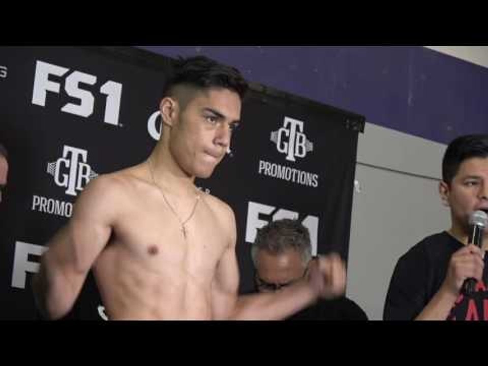 Brandon Rios vs Herrera  Full Weigh & Faceoff  rios a slim146.4!!! esnews boxing