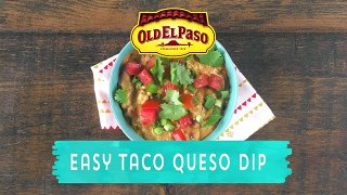 63.Easy Taco Queso Dip