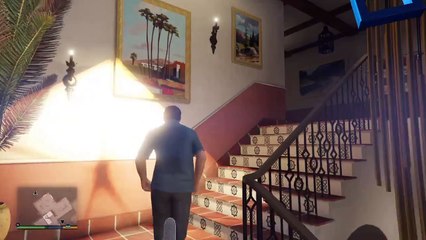 Michaels Cleaner Comes On To Him - GTA V on PS4 Funny Moments