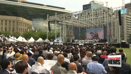 President Moon says it's time for "wider, deeper, stronger democracy" in South Korea