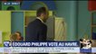 Législatives: Édouard Philippe vote... dans une machine électronique
