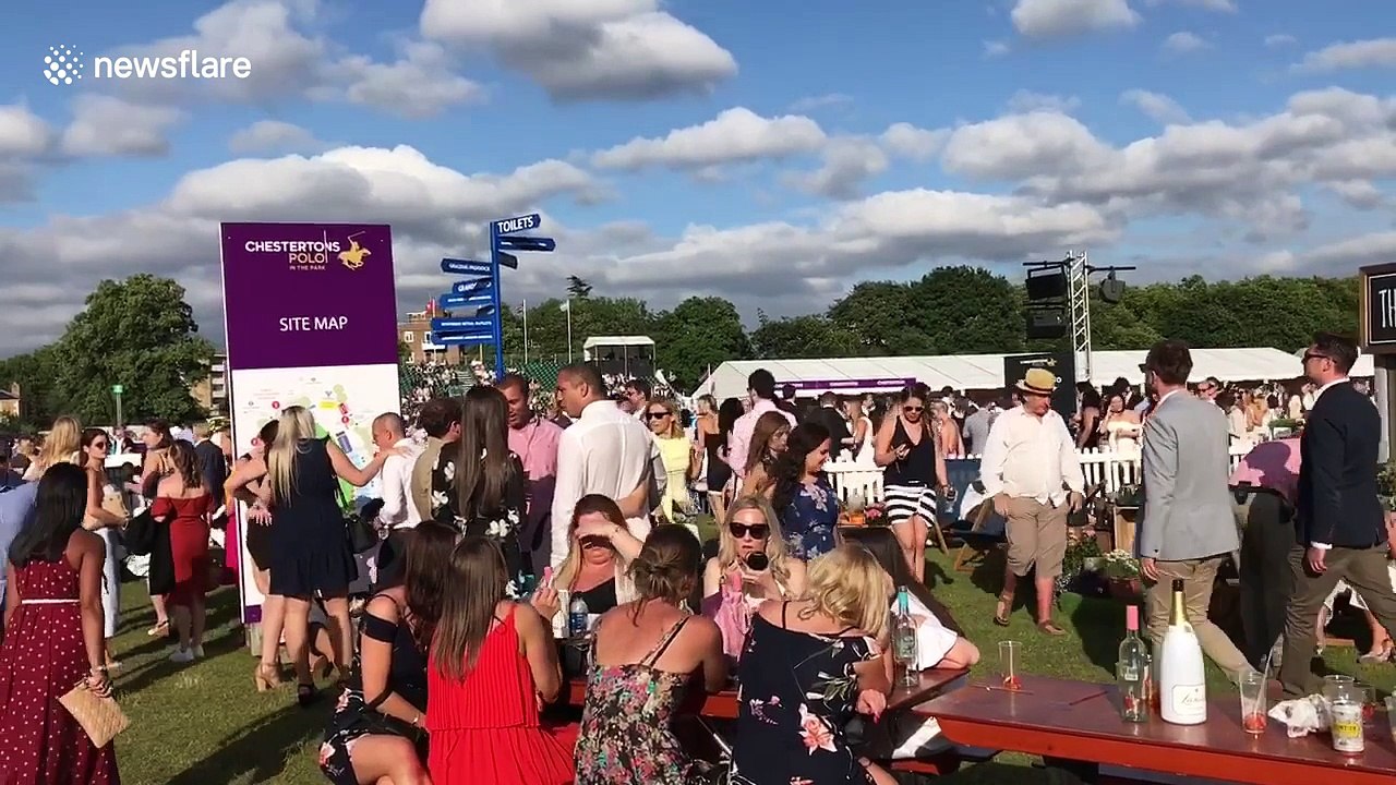 Glorious weather at polo event