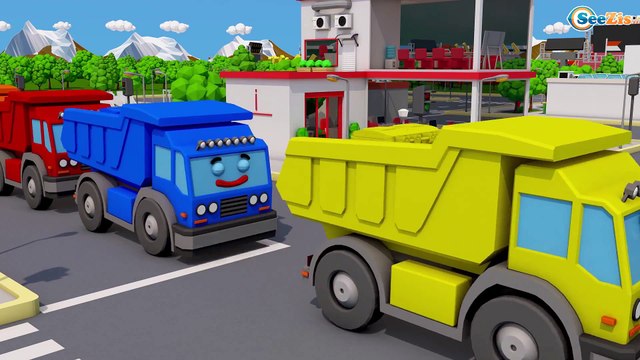 Learn Colors with GARBAGE TRUCKS | Cartoon for children & Baby Nursery Rhymes