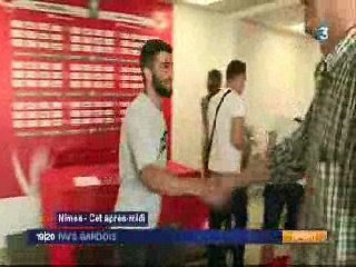 Arrivée de Umut Bozok au Nîmes Olympique 09 06 2017