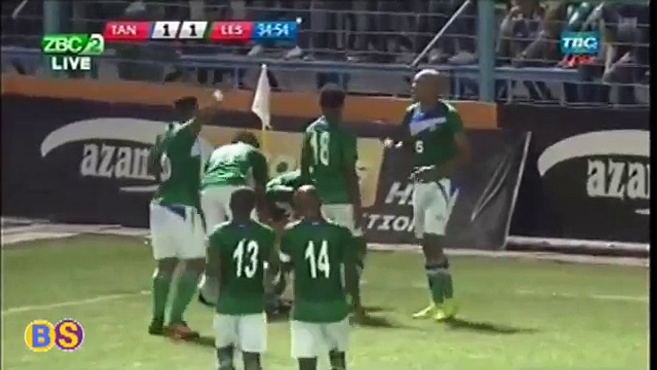 Tanzania 1:1 Lesotho (African Cup of Nations 10 June 2017)