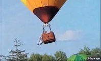 Man Dangles from Hot Air Balloon After It was Taken by Wind in Illinois