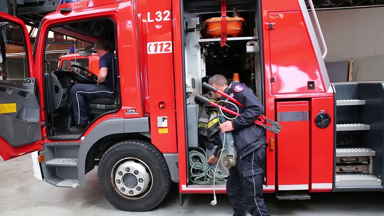 visite de la nouvelle caserne des pompiers de Bastogne