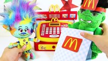 Trolls Branch Eatild's Happy Meal with Poppy, PJ Masks Romeo Steals Play-Doh Surprises