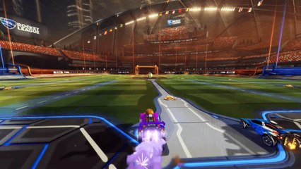 Rocket League: 3s fake kickoff, freestyle finish