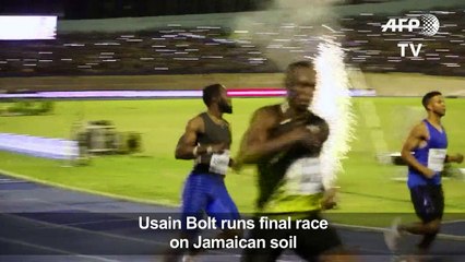 Download Video: Usain Bolt wins final race on Jamaican soil