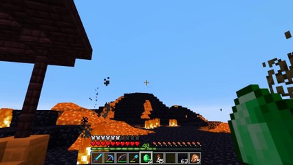 Minecraft: Volcanic Explosion in Minecraft (Made entirely in Survival)